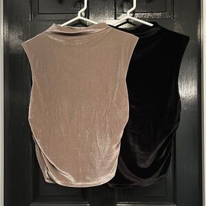 Set of A New Day Ruched Velvet Tank Top Target